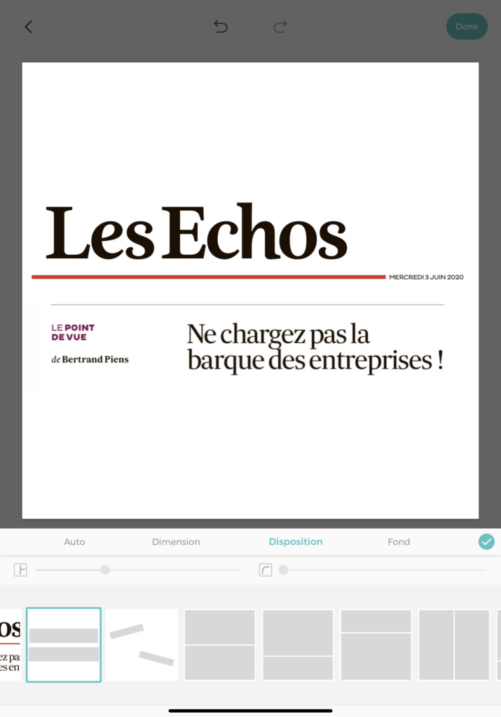 Juin 2020 : Un article dans 'Les Echos' de Bertrand Piens, PDG de Fontenay Operating Partner